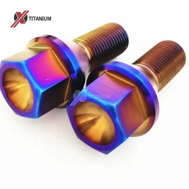 titanium wheel bolts burnt